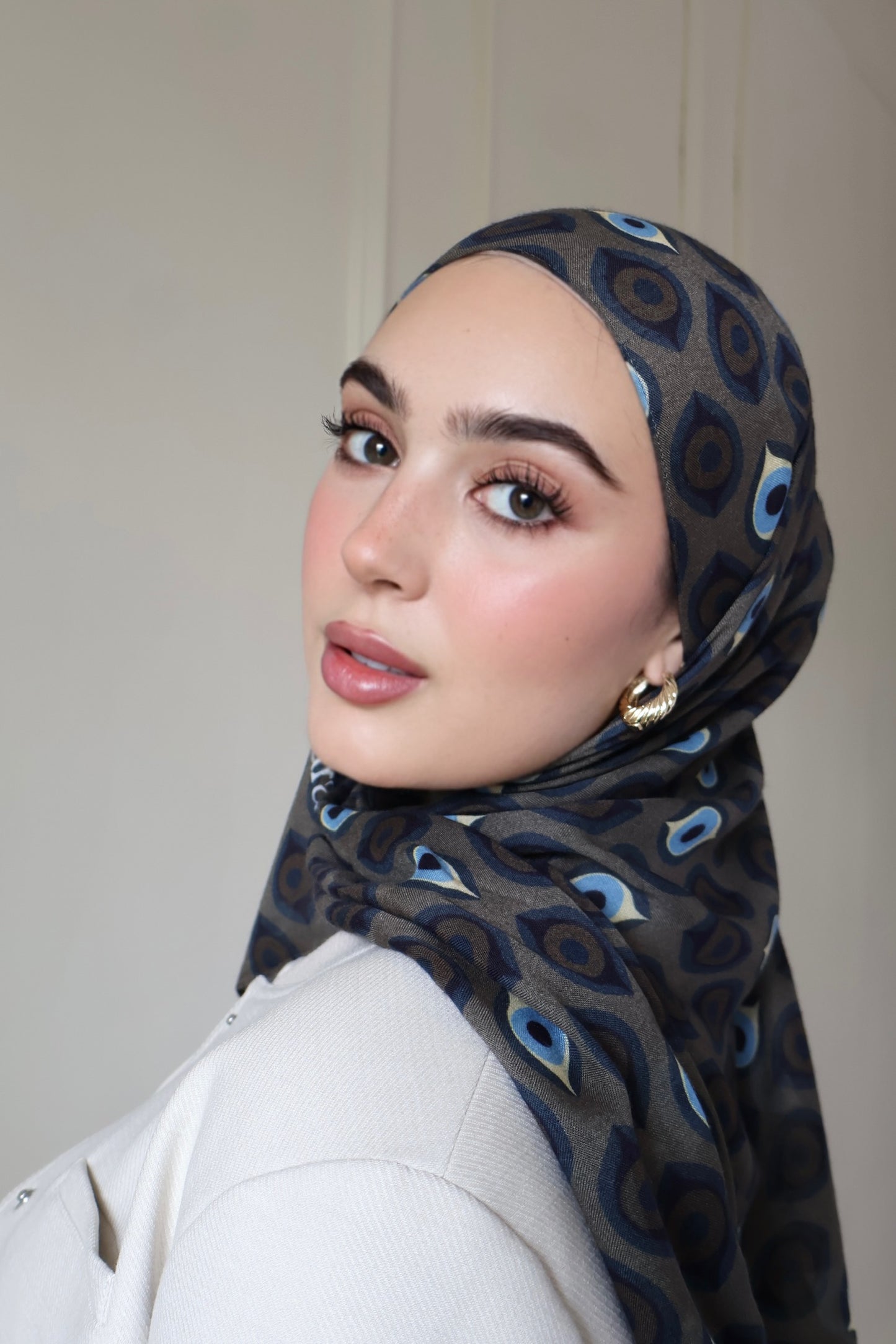 Peacock In Flight Modal Hijab