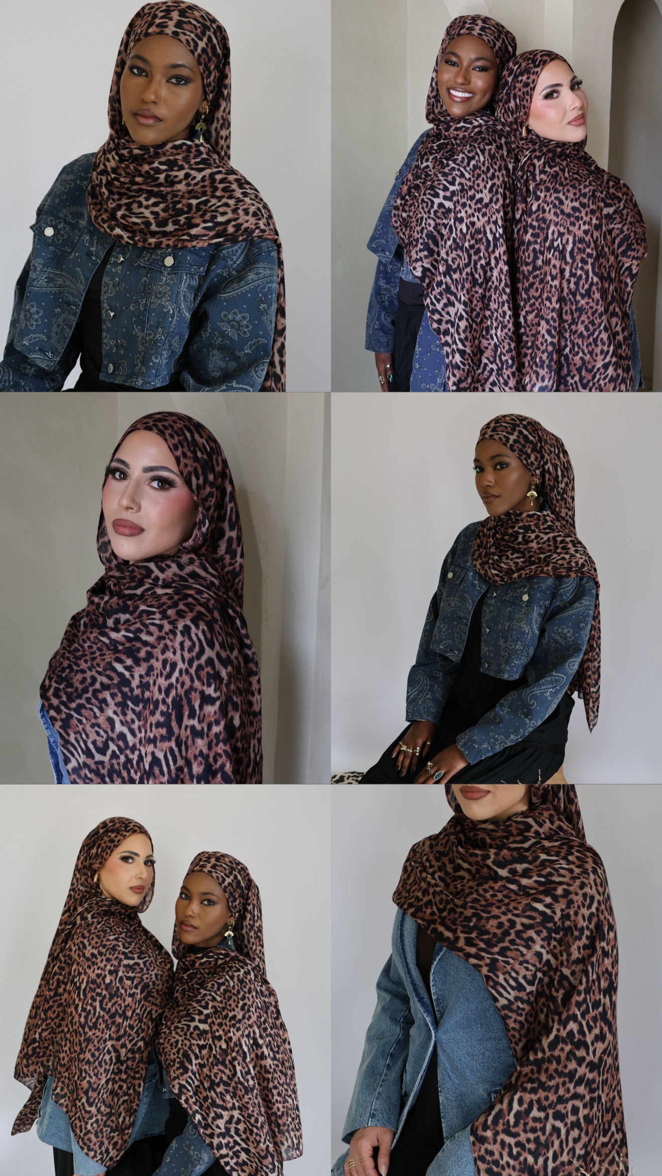 Canyon Leopard Modal Hijab