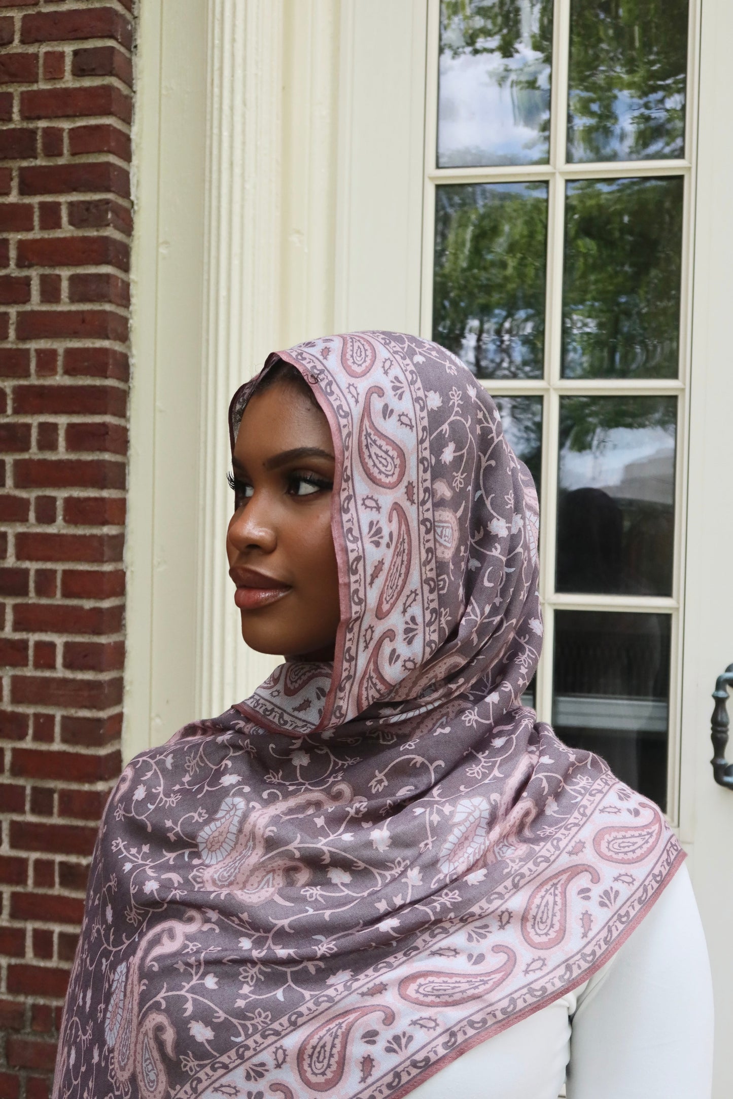 Blushing Paisley Modal Hijab