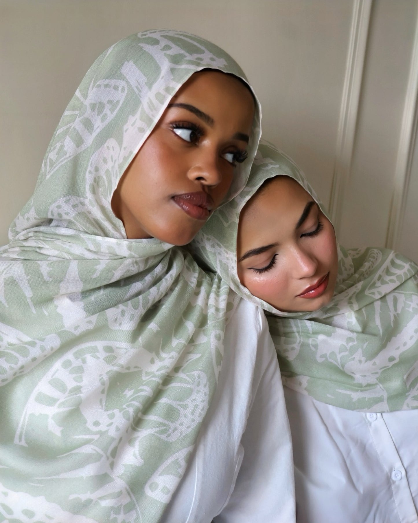 Honeydew Flutters Modal Hijab