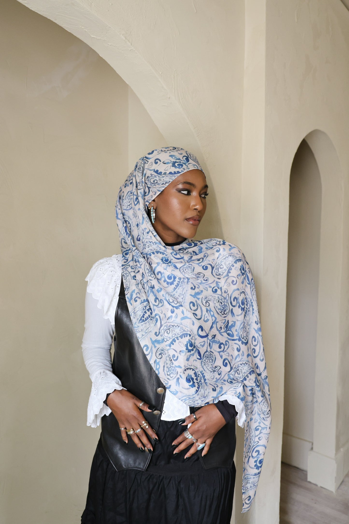 Blue Topaz Modal Hijab