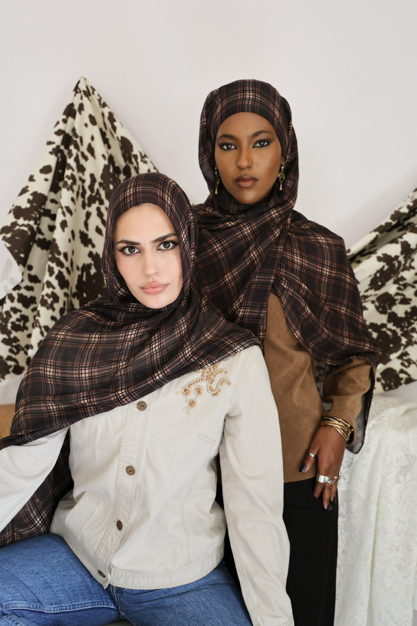 PRE-ORDER Chestnut Plaid Modal Hijab