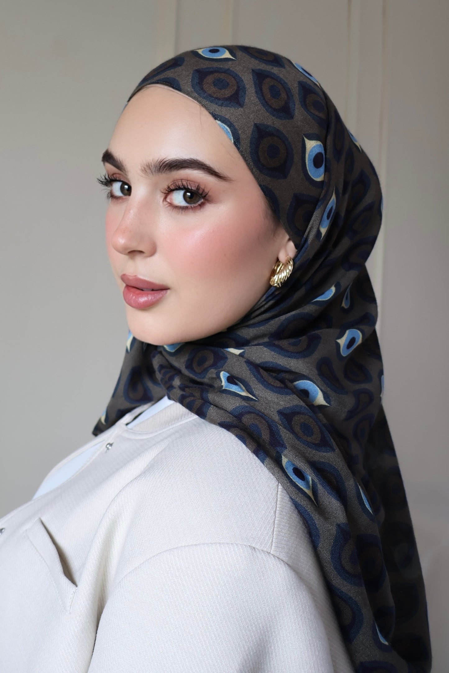 Peacock In Flight Modal Hijab
