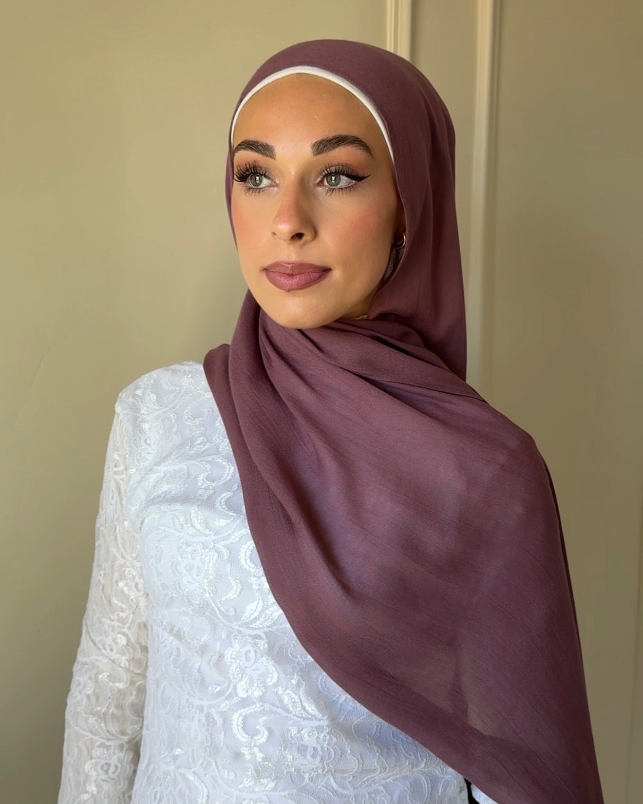 Purple Mauve Modal Hijab