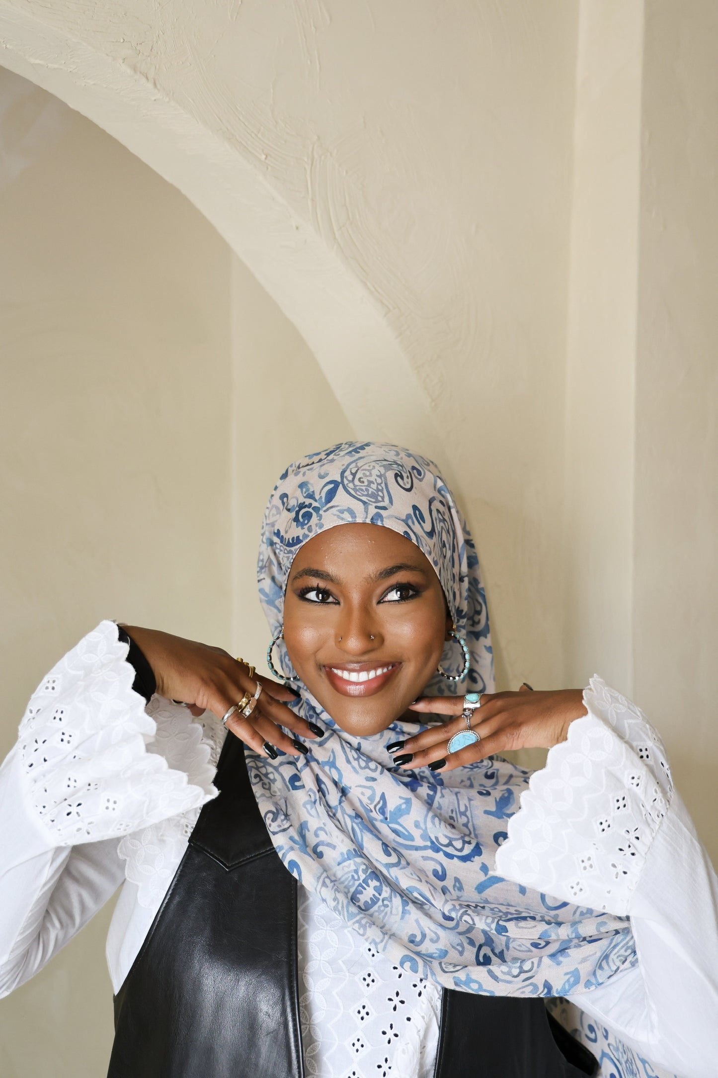 Blue Topaz Modal Hijab