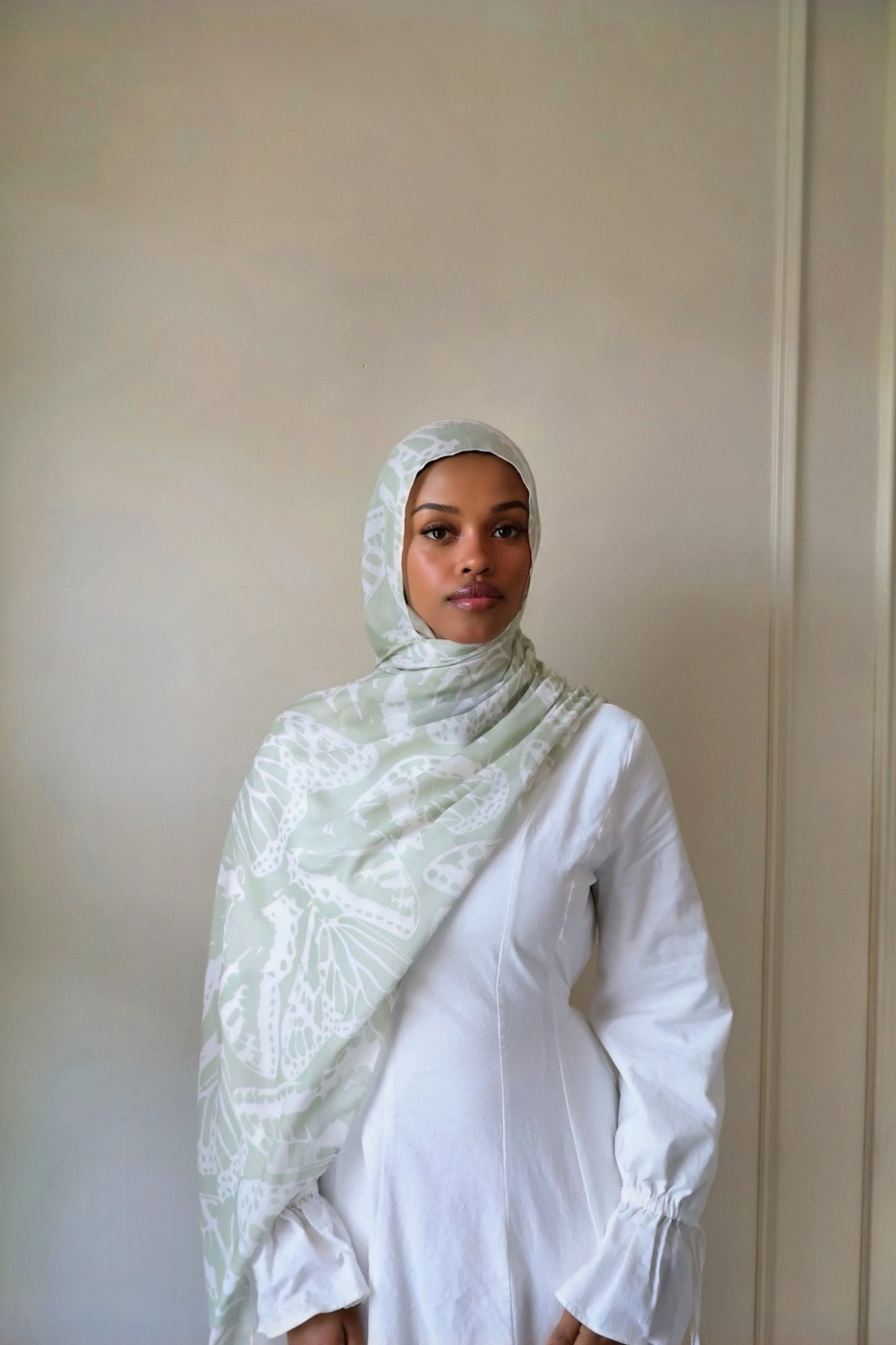 Honeydew Flutters Modal Hijab