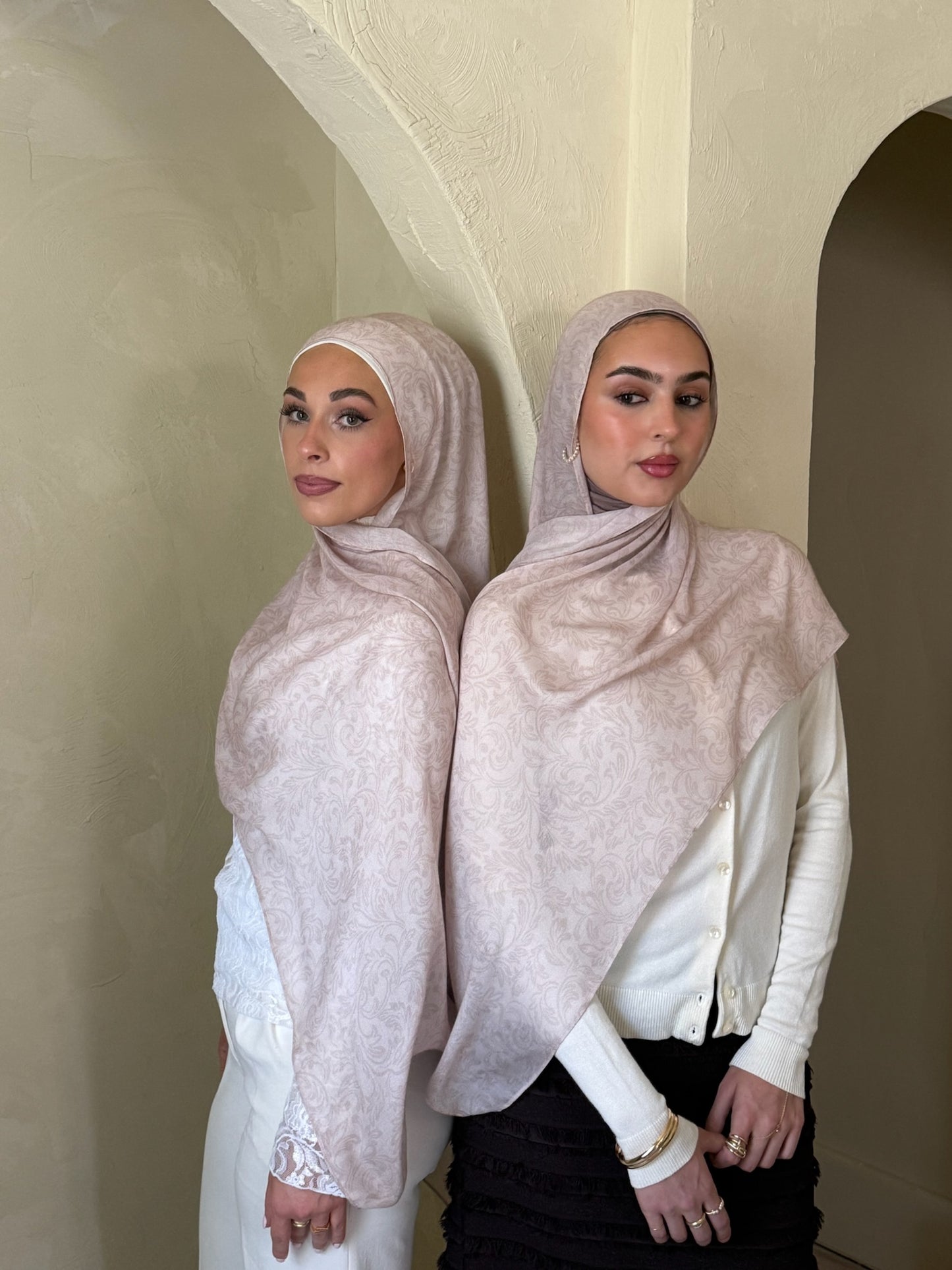 Blush Fleur Modal Hijab