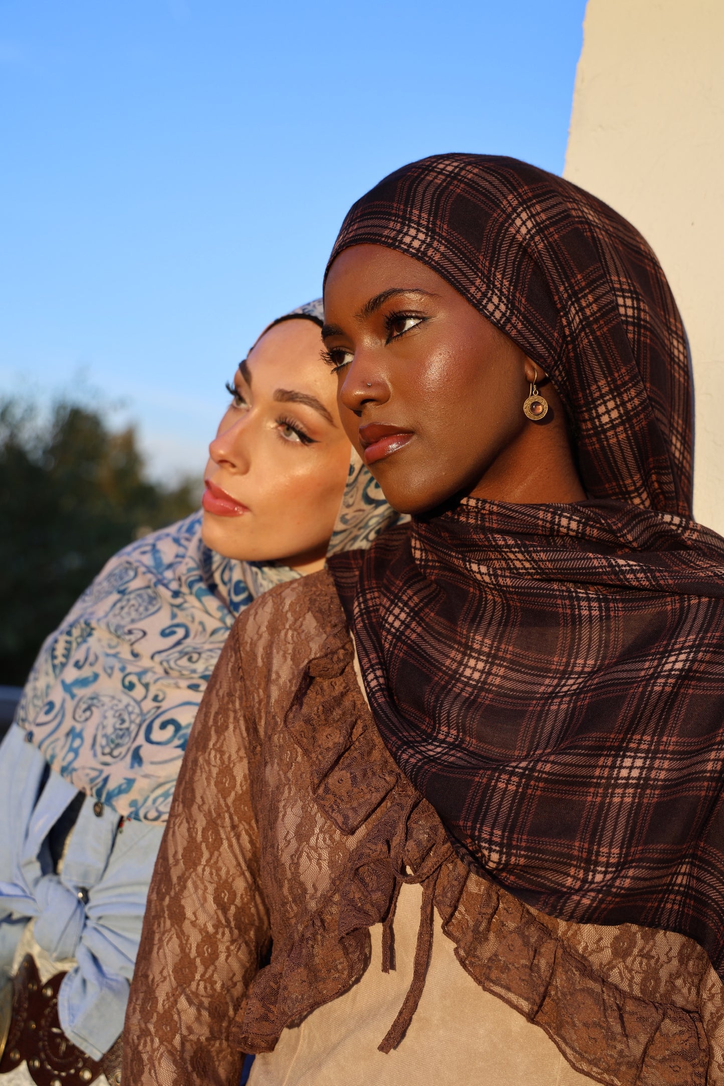 PRE-ORDER Chestnut Plaid Modal Hijab