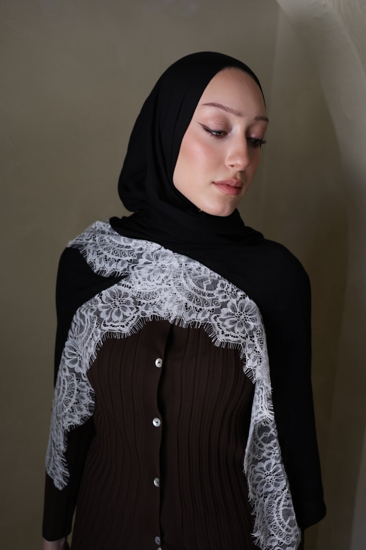 Eclair Lace Modal Hijab