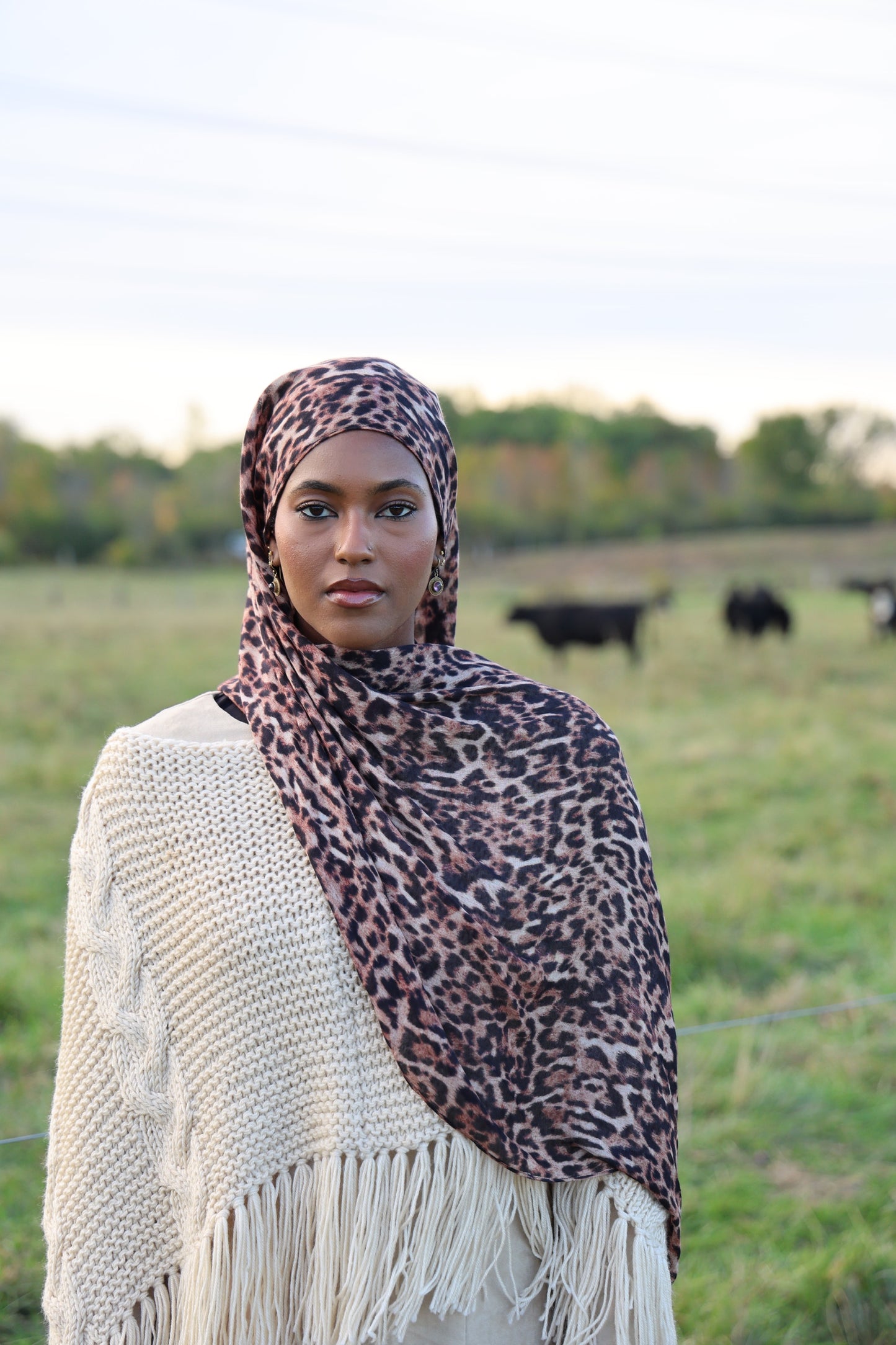 Canyon Leopard Modal Hijab