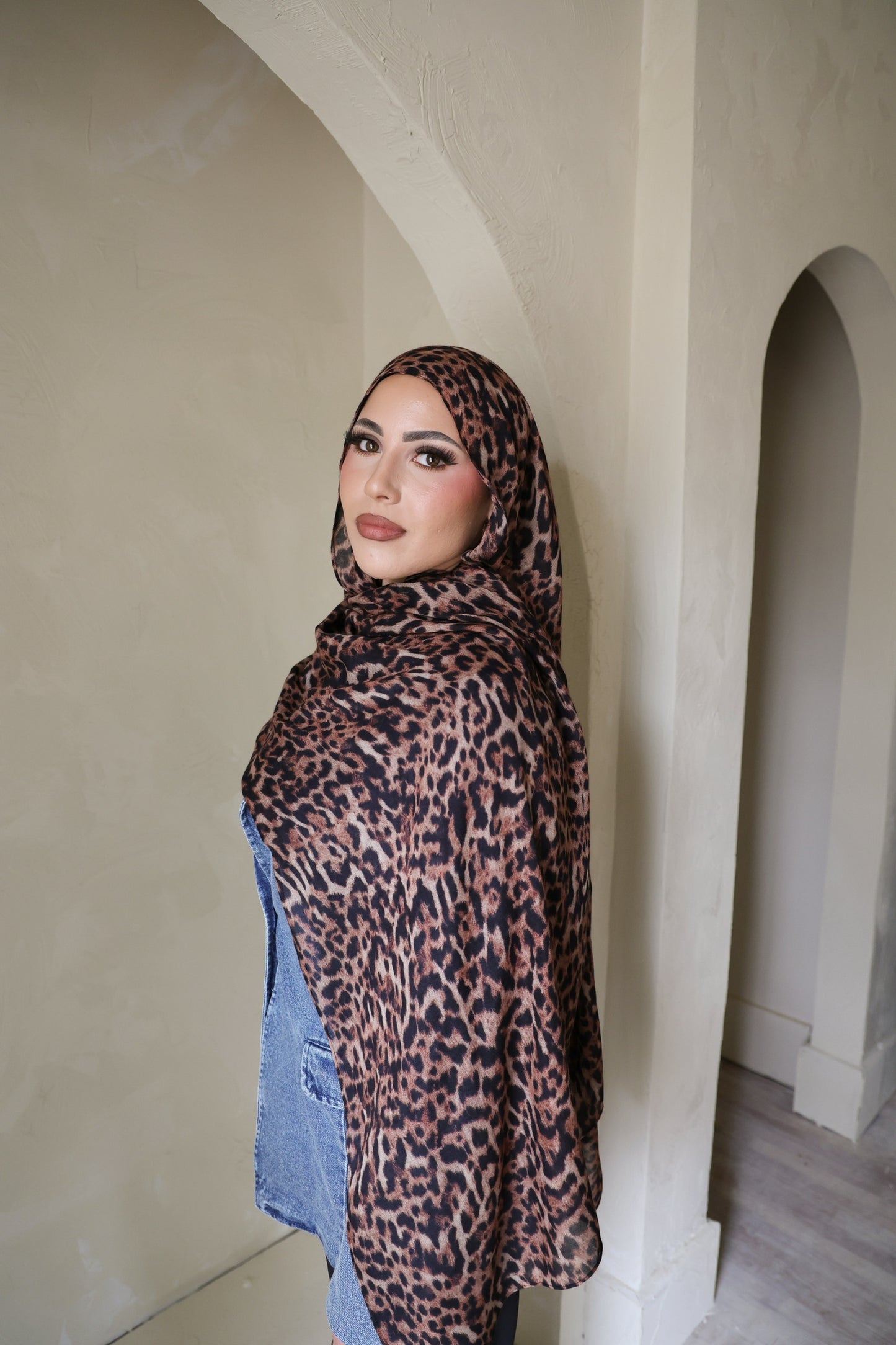 Canyon Leopard Modal Hijab