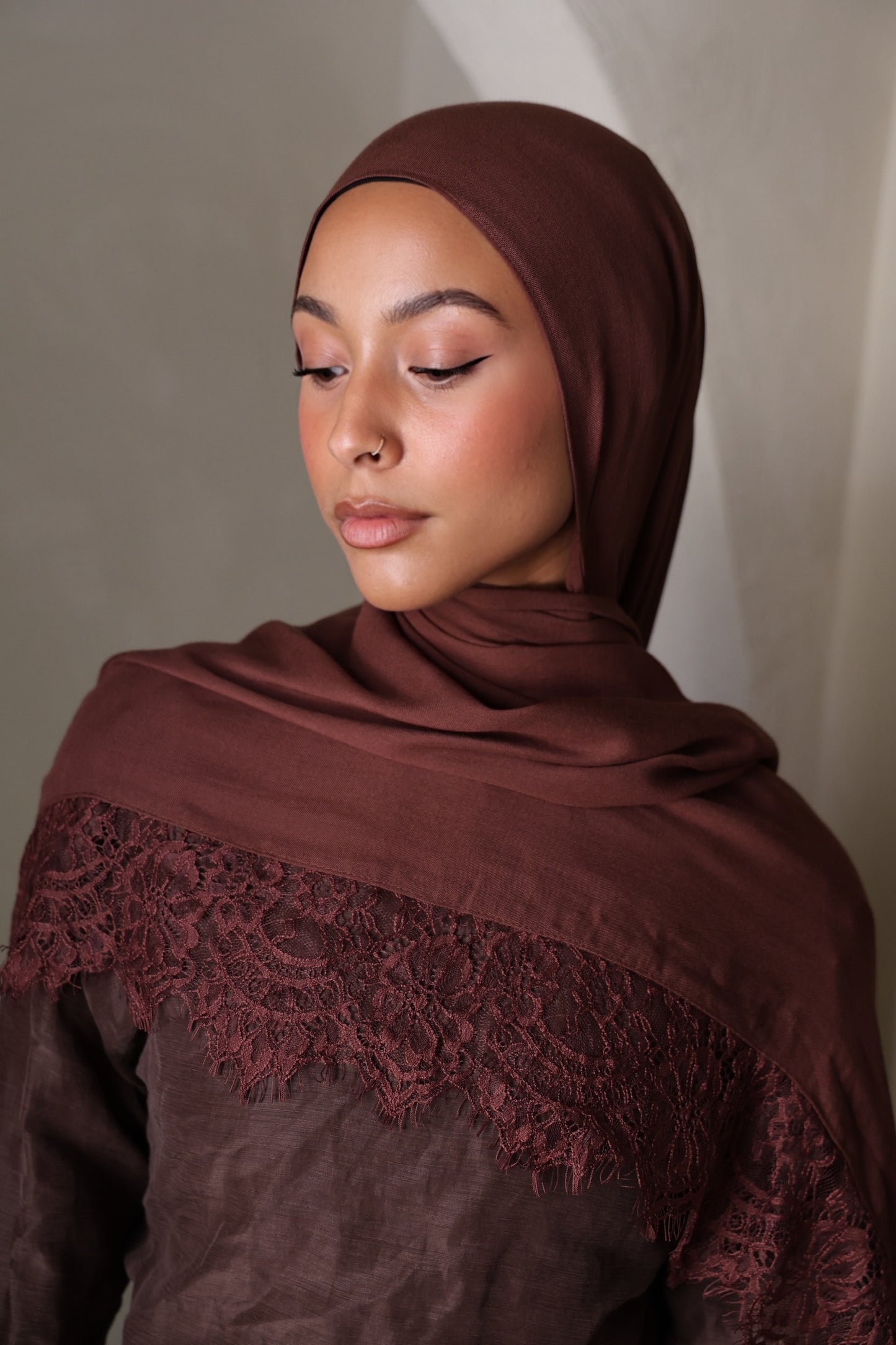 Tiramisu Lace Modal Hijab