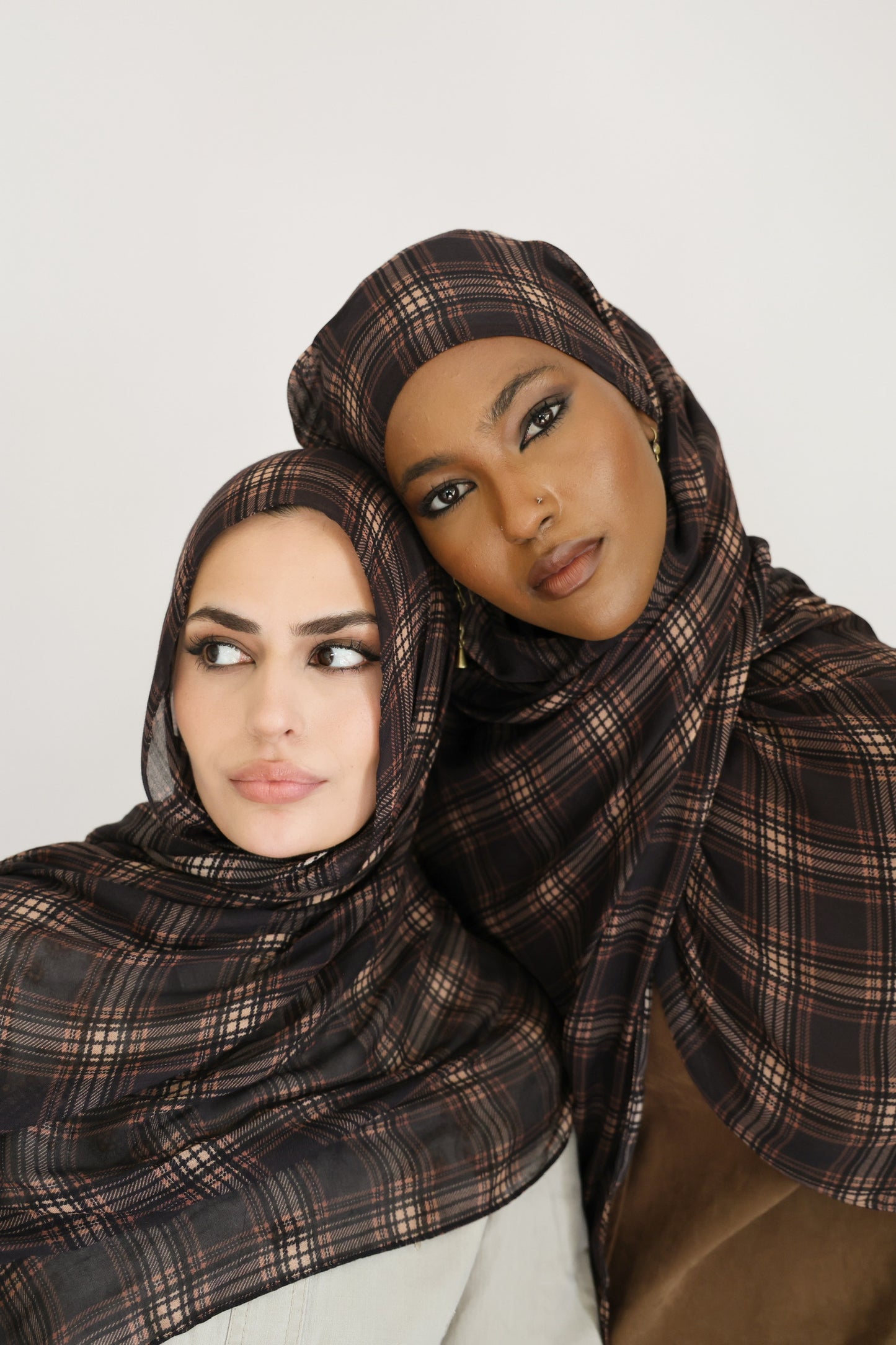 PRE-ORDER Chestnut Plaid Modal Hijab