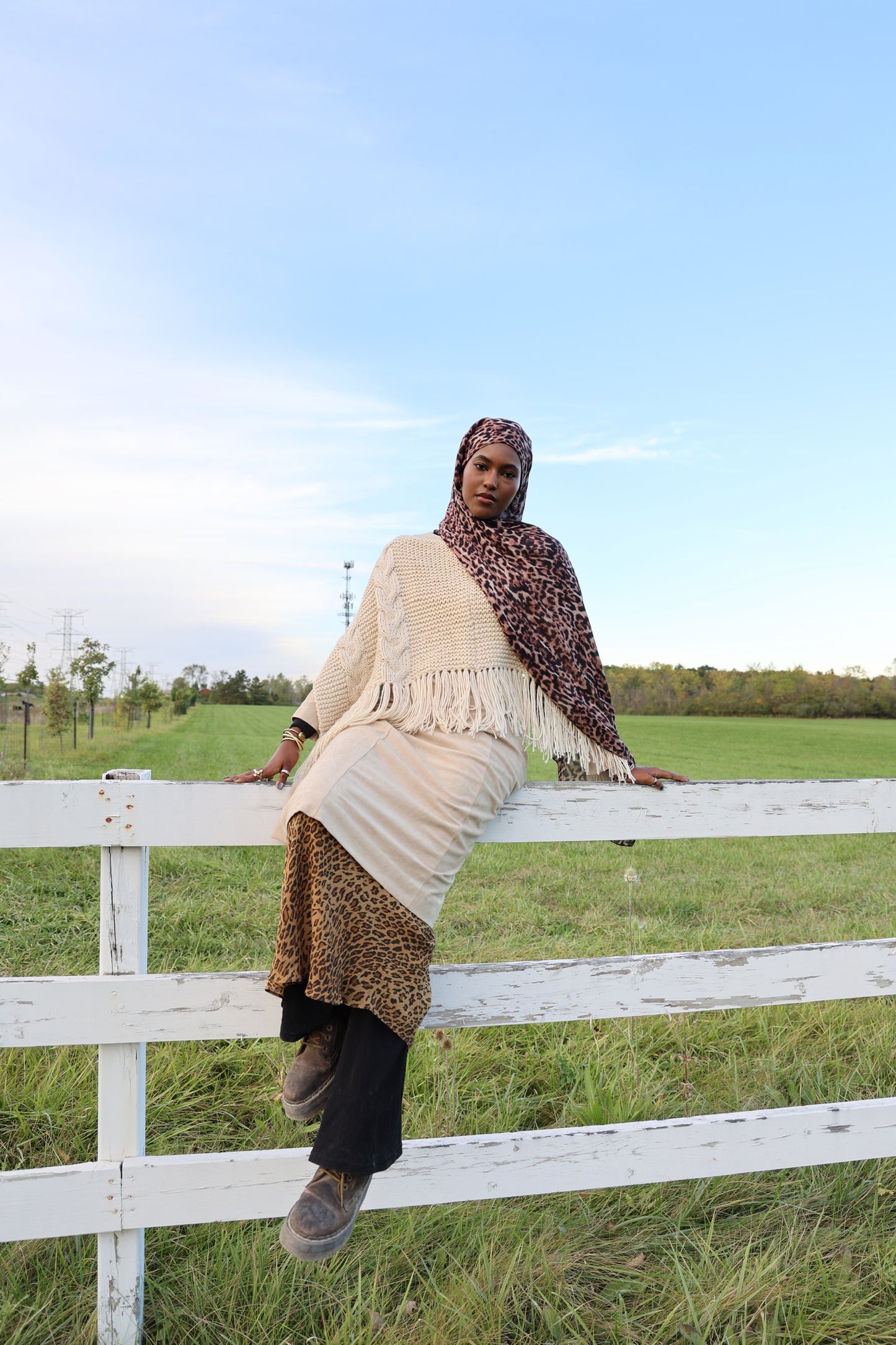 Canyon Leopard Modal Hijab