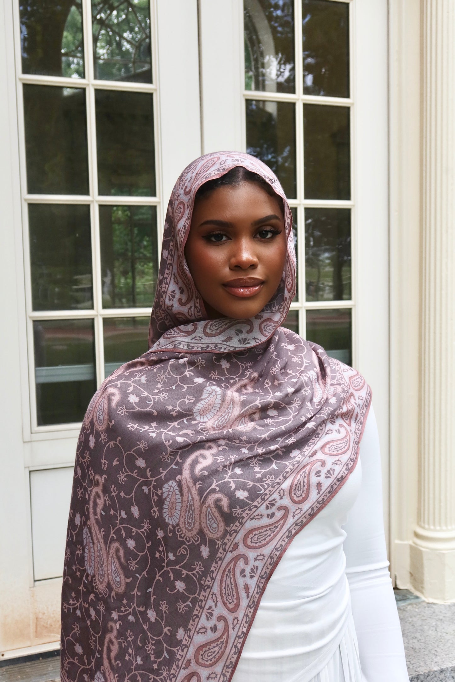 Blushing Paisley Modal Hijab