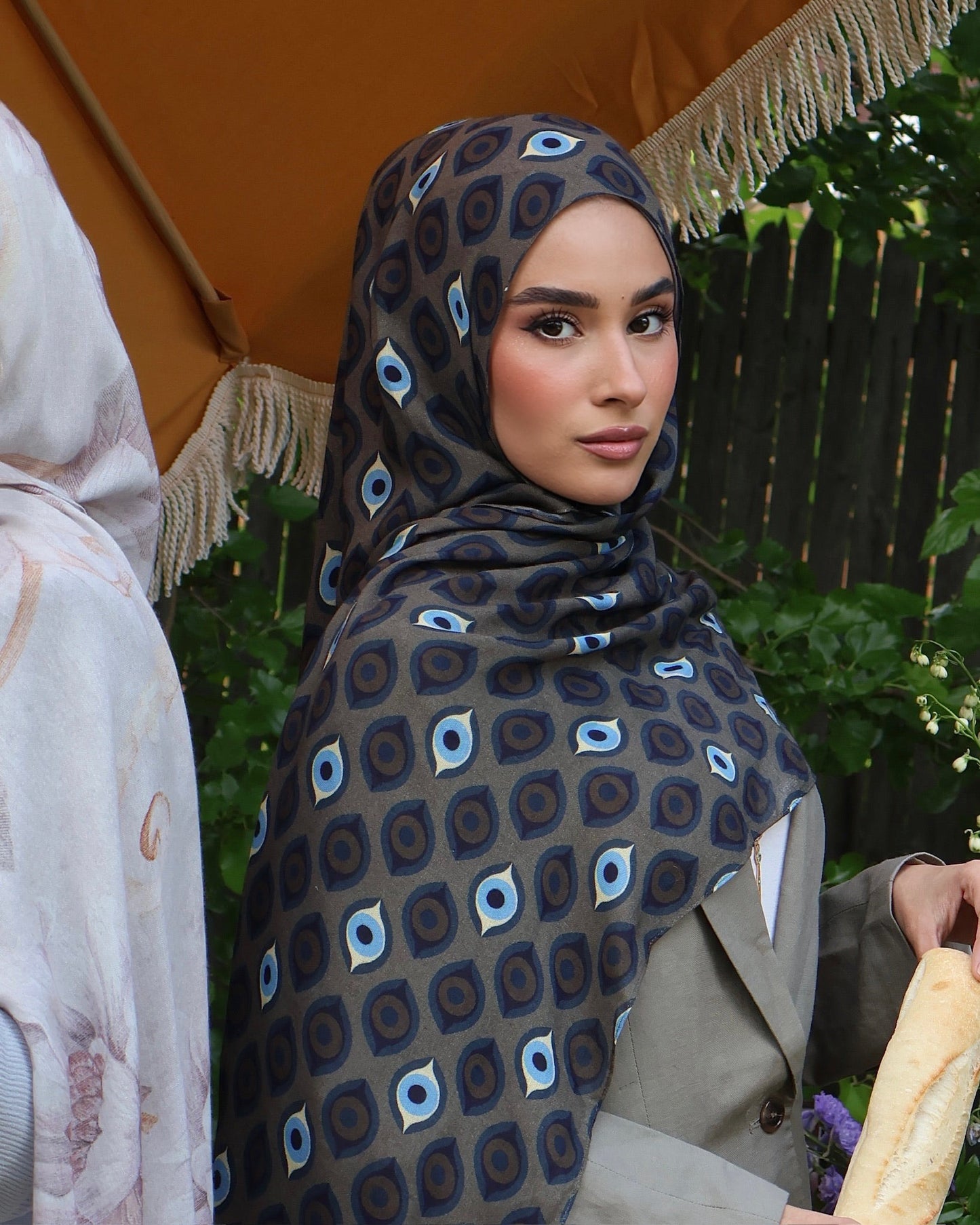 Peacock In Flight Modal Hijab