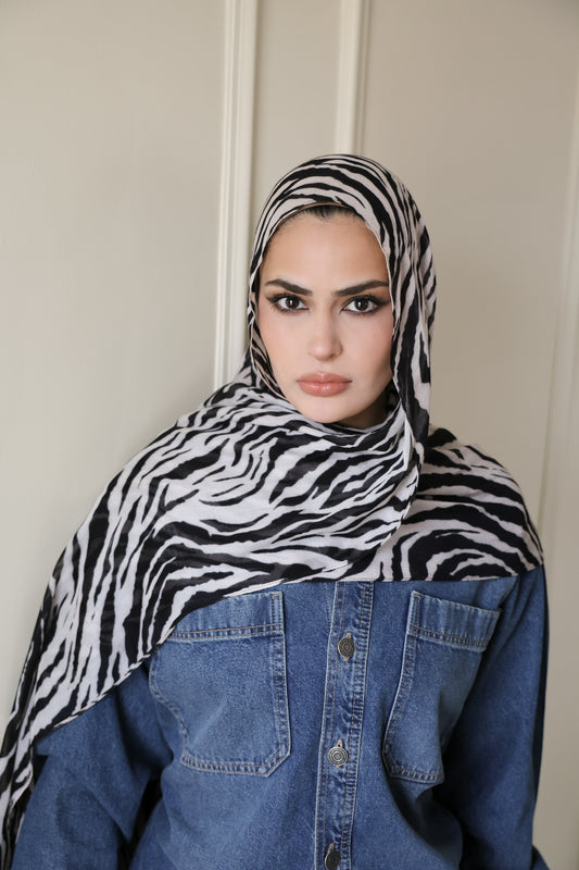 Queen Zebra Modal Hijab