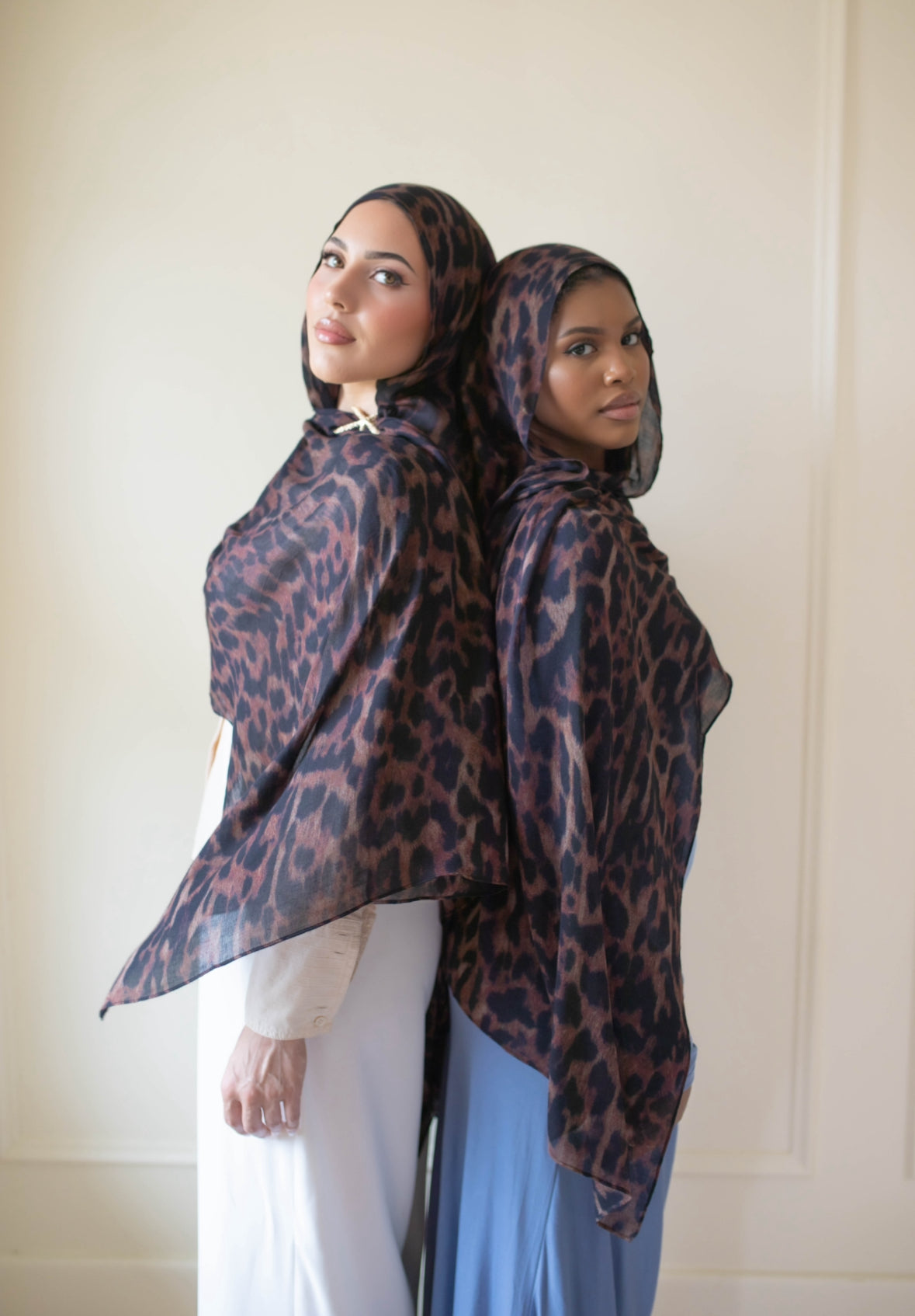 Sunset Leopard Modal Hijab