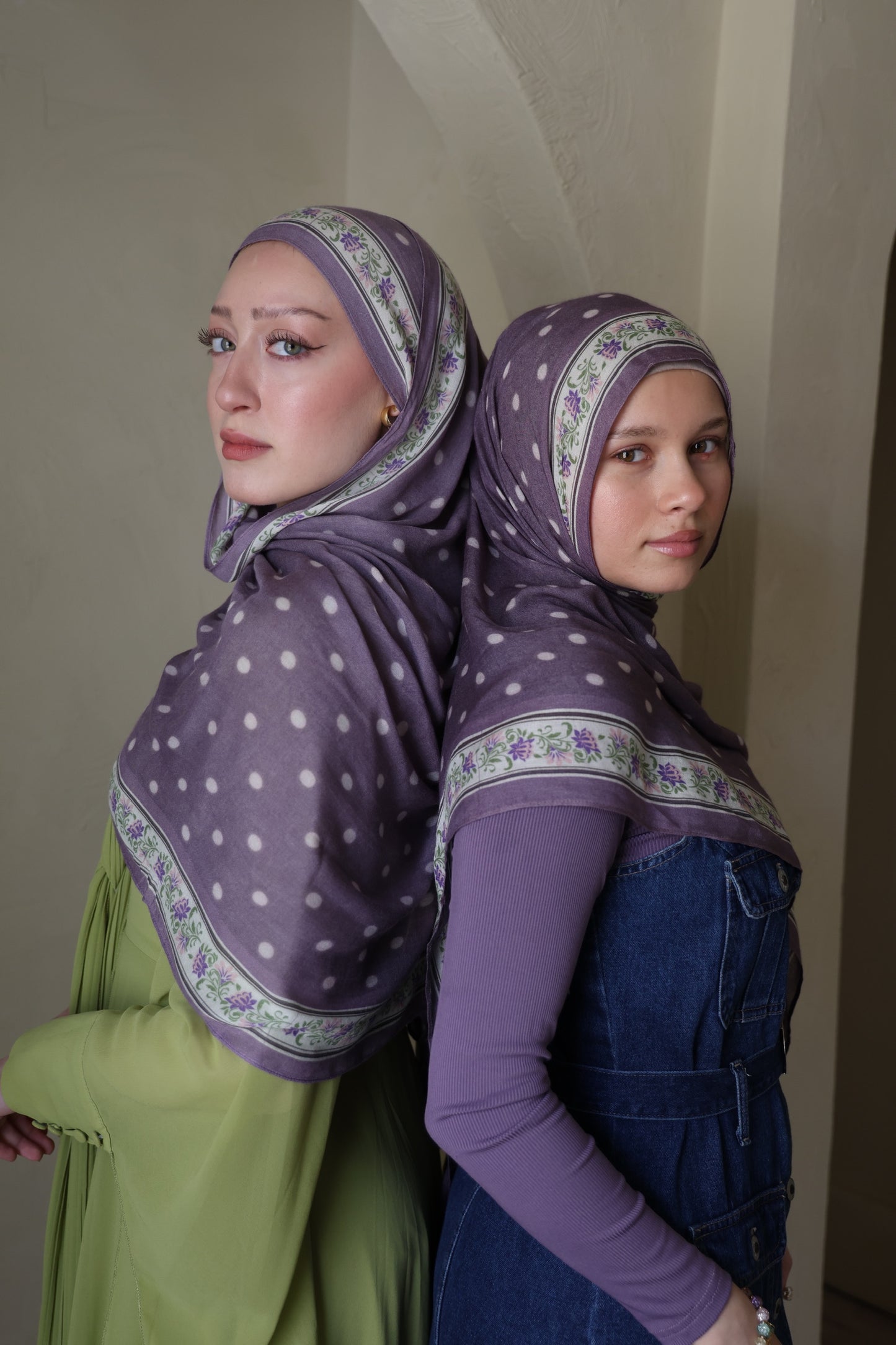Lilac Vines Modal Hijab