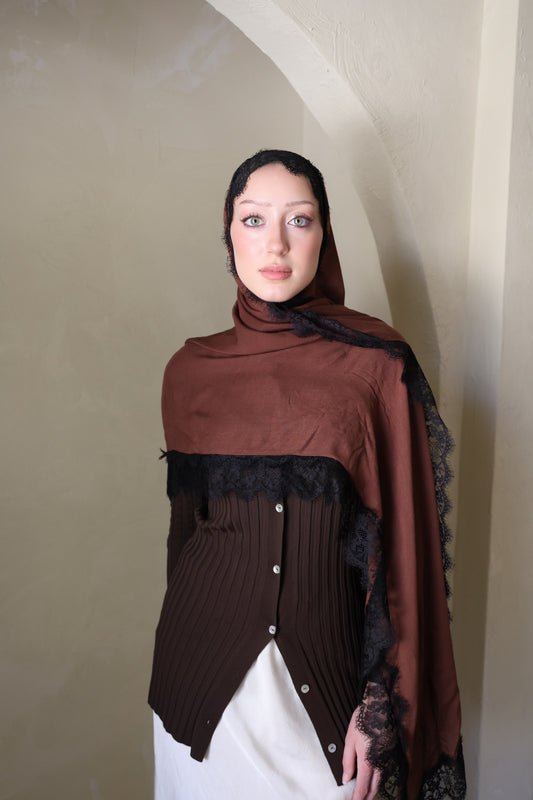Truffle Lace Modal Hijab