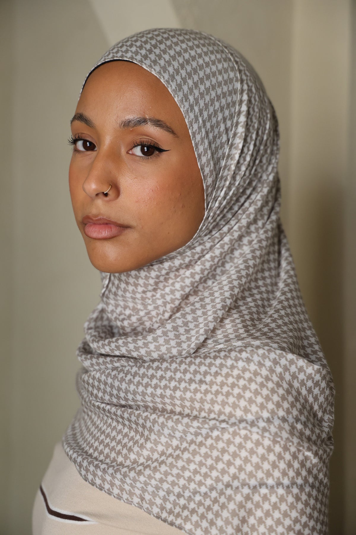 Classic Houndstooth Modal Hijab