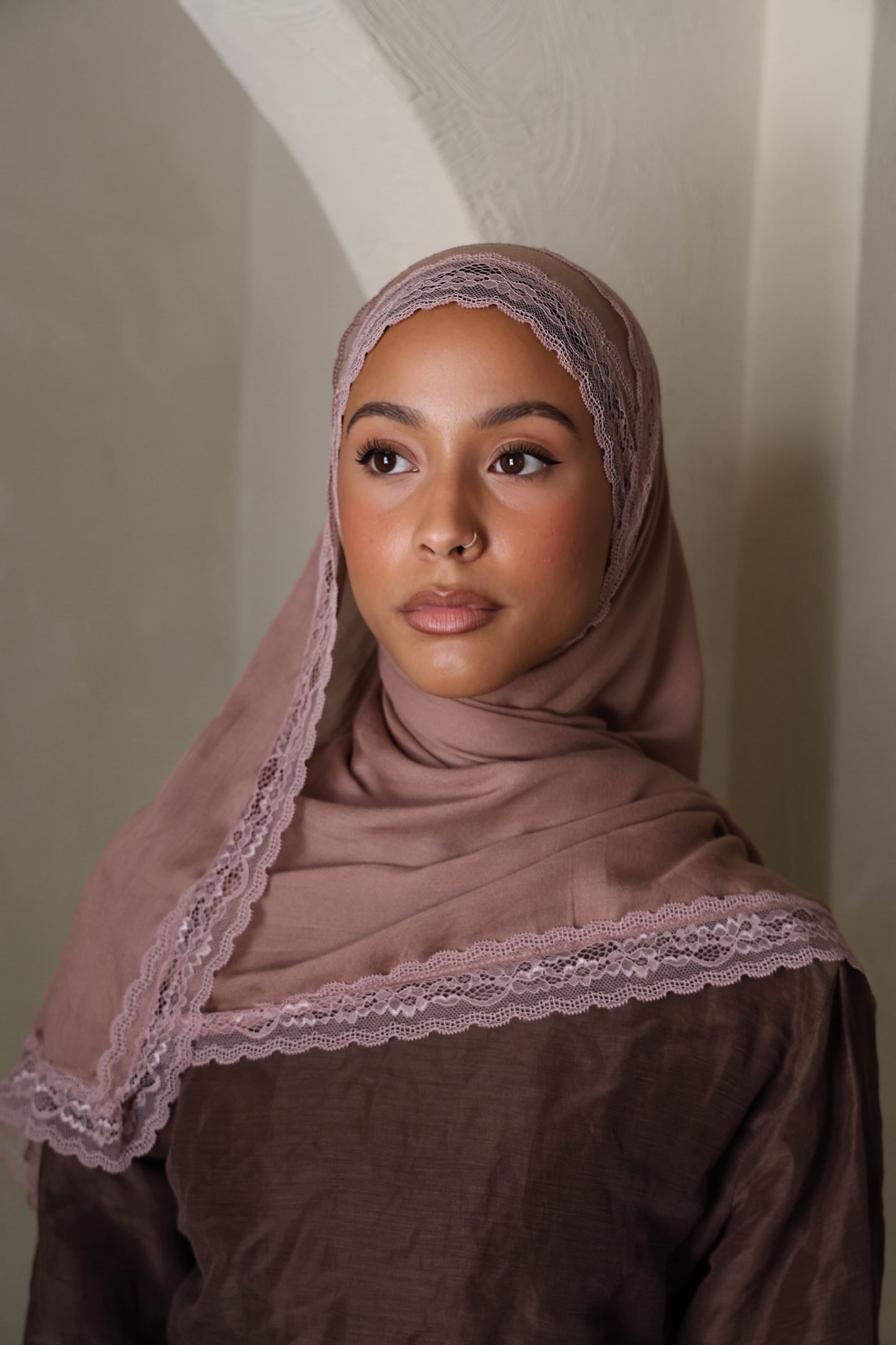 Almond Lace Modal Hijab
