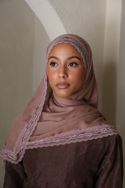Almond Lace Modal Hijab