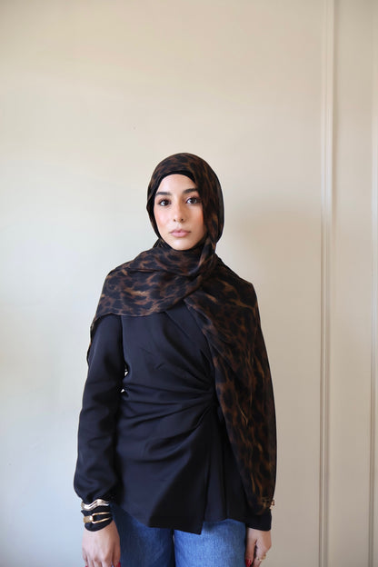 Coco Leopard Modal Hijab