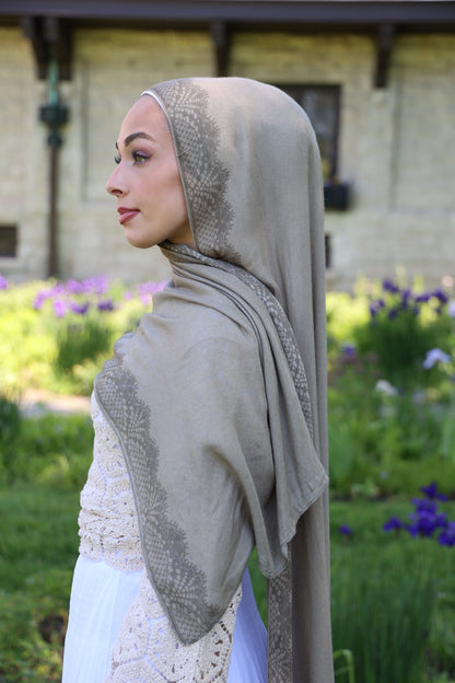 Seafoam Shore Modal Hijab