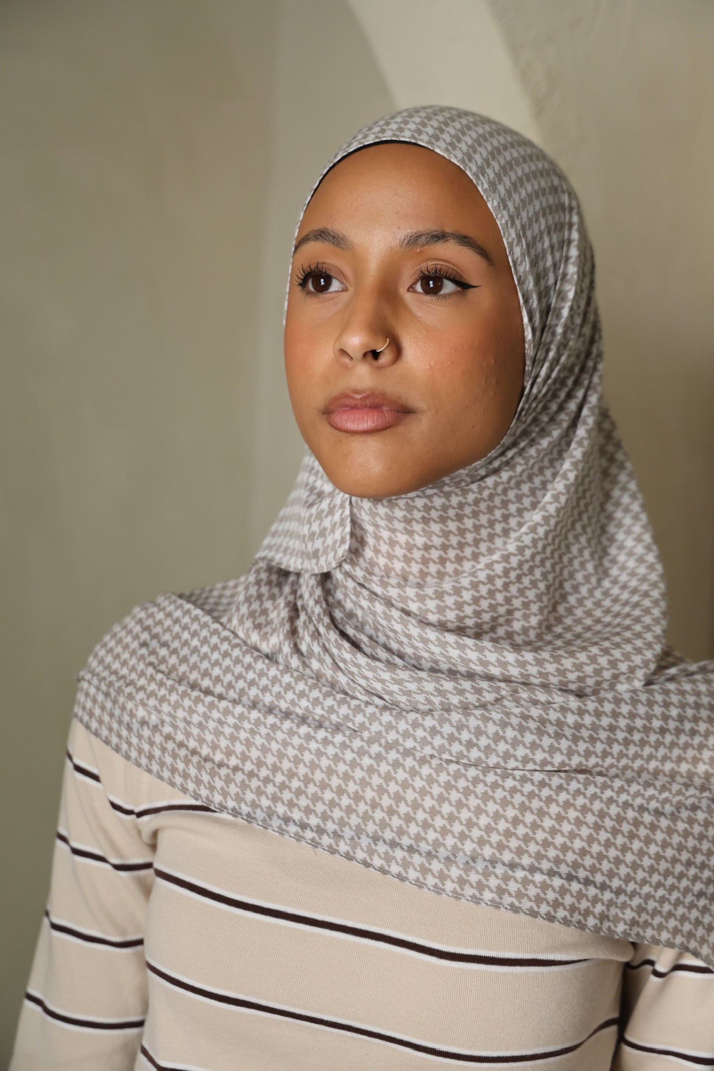 Classic Houndstooth Modal Hijab