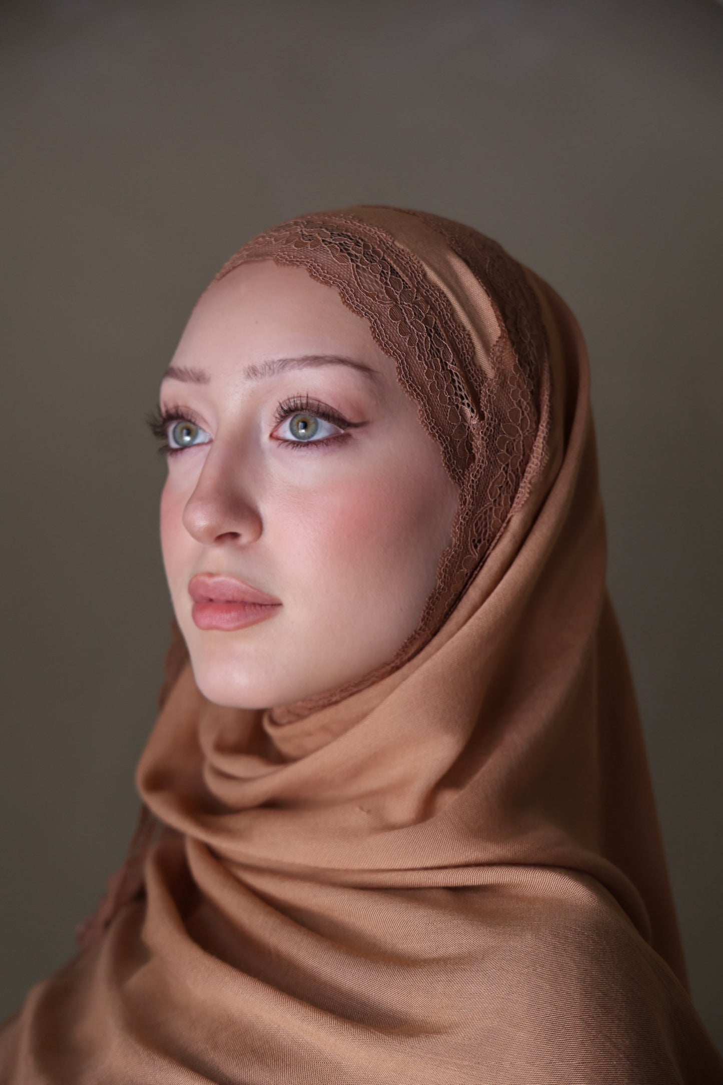 Caramel Lace Modal Hijab