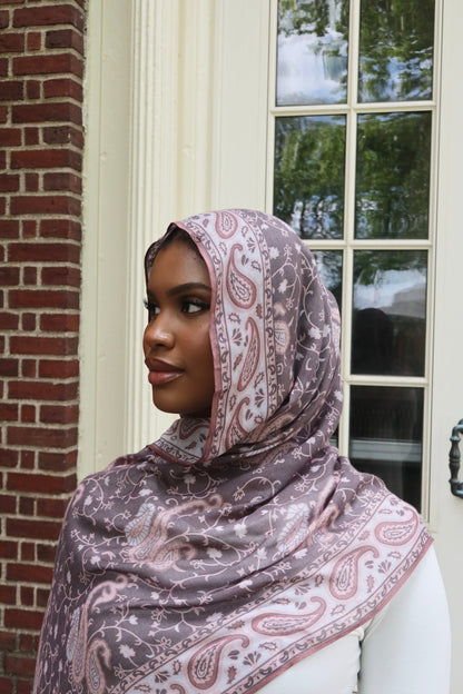Blushing Paisley Modal Hijab