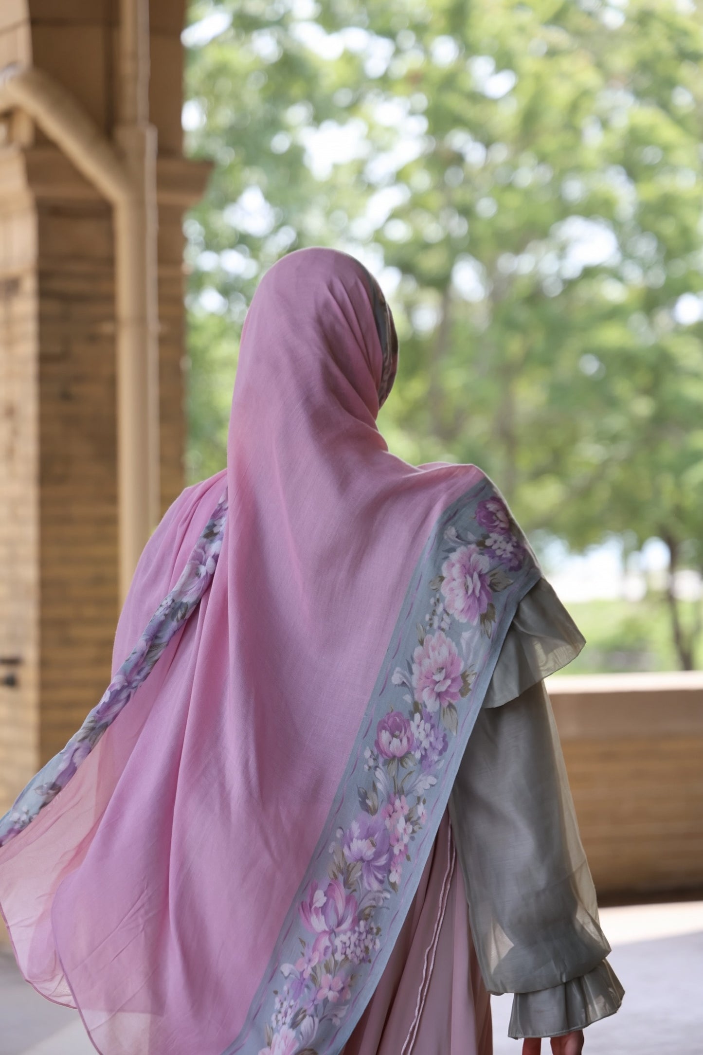Peony Meadows Modal Hijab