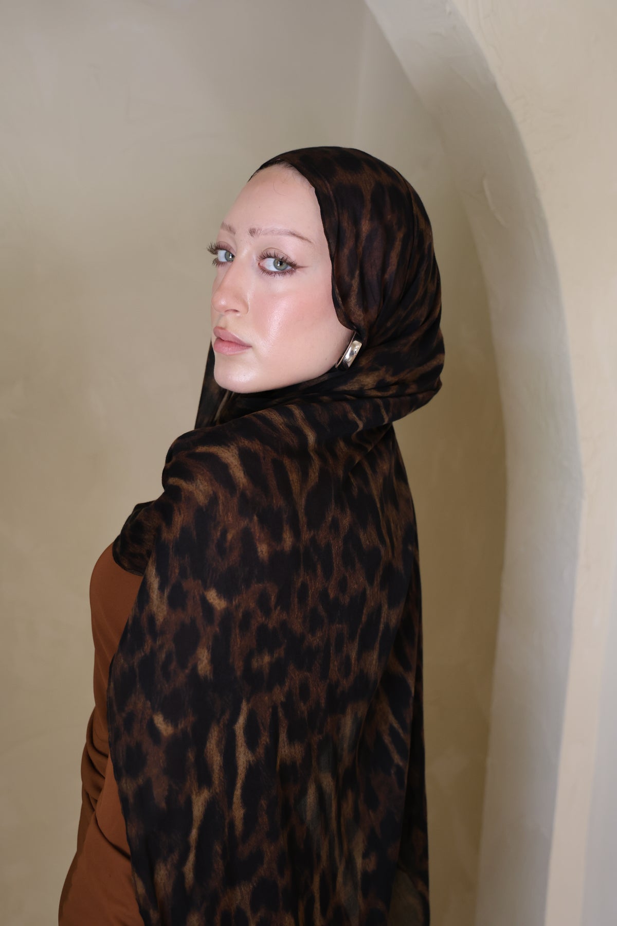 Coco Leopard Modal Hijab