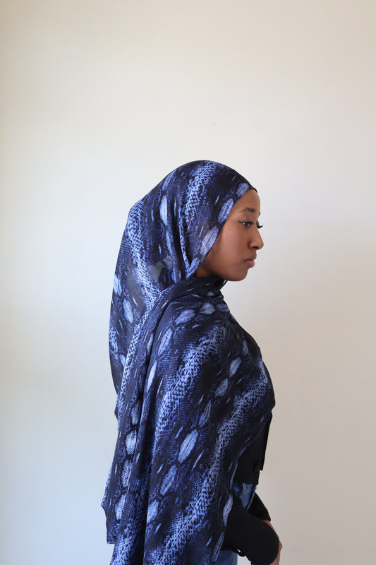 Sapphire Snake Modal Hijab