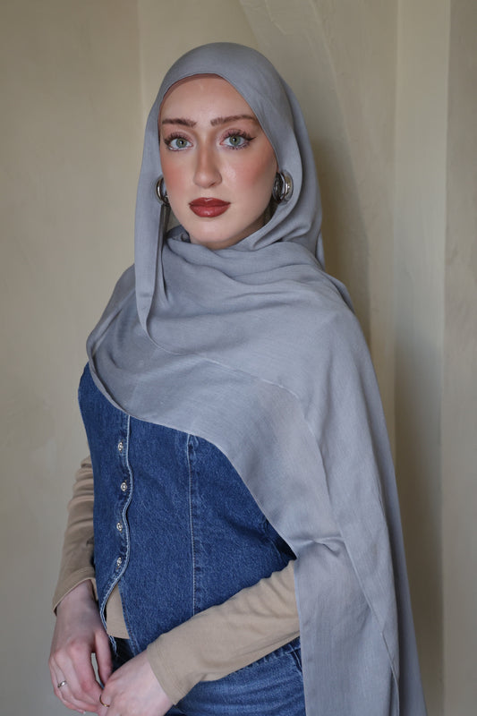 Dusty Blue Modal Hijab