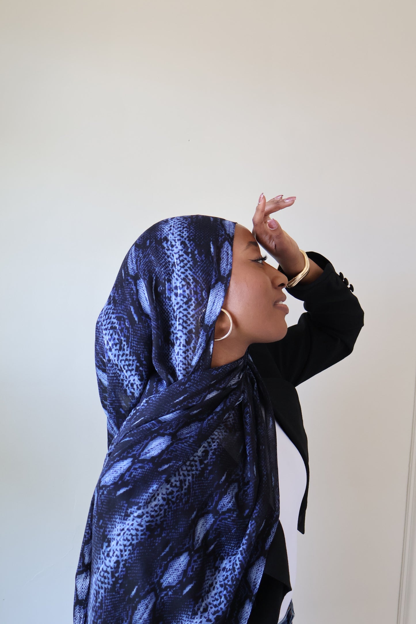 Sapphire Snake Modal Hijab