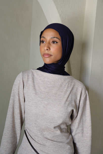 Midnight Easy Jersey Hijab
