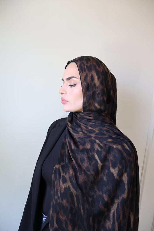 Coco Leopard Modal Hijab