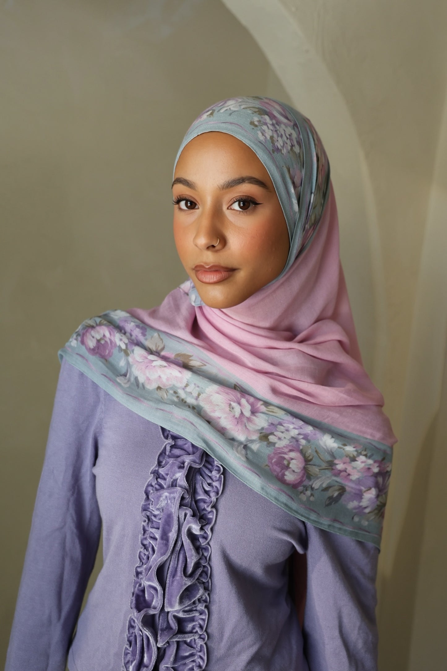 Peony Meadows Modal Hijab