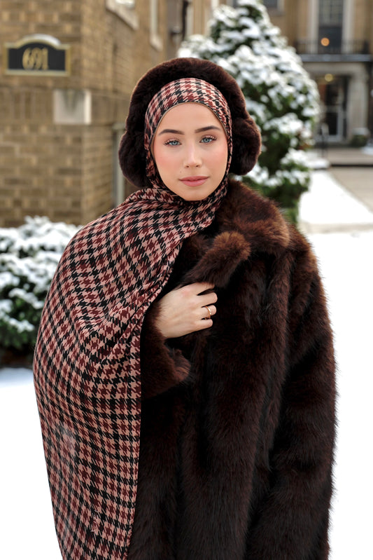 Ginger Plum Modal Hijab