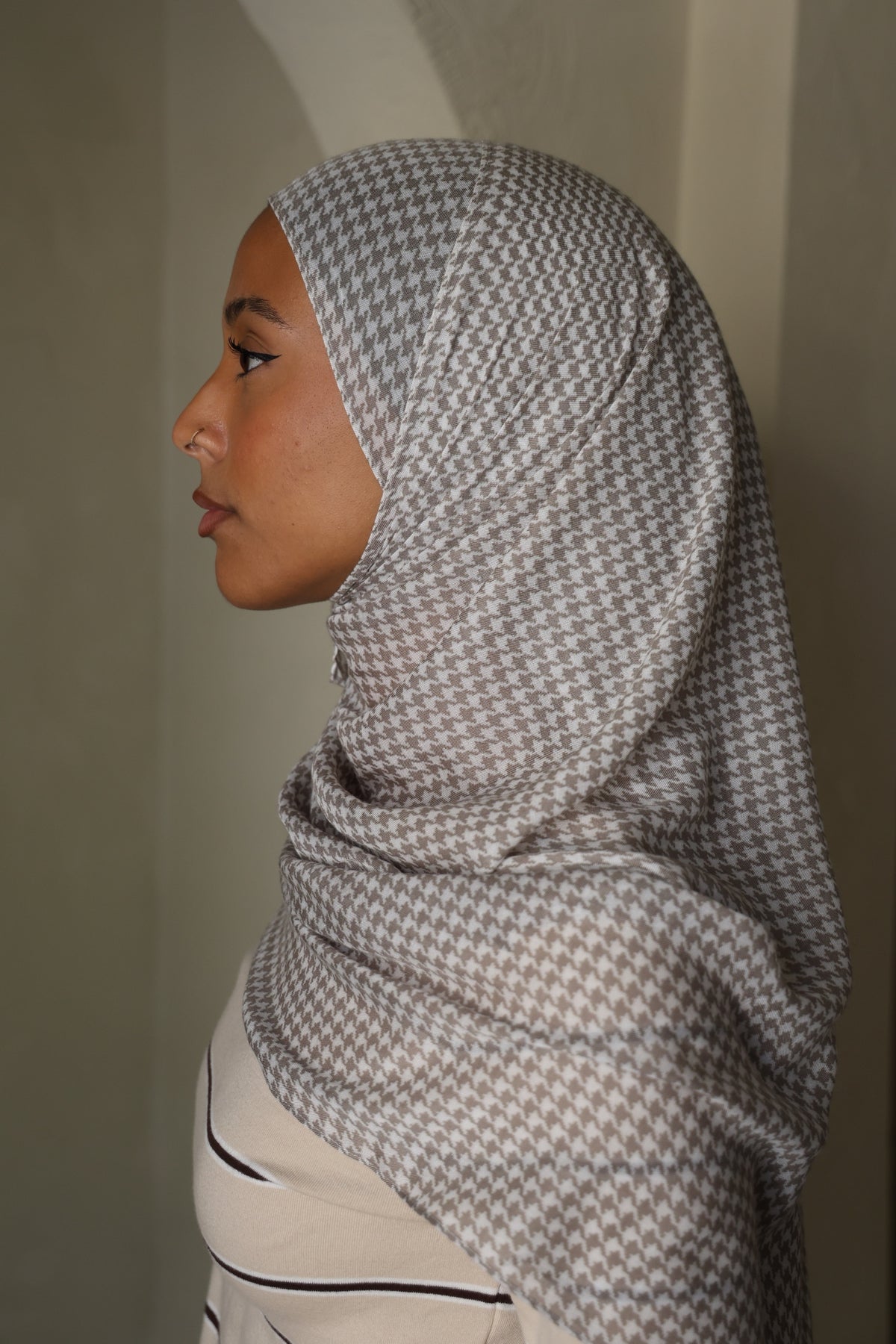Classic Houndstooth Modal Hijab