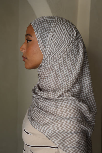Classic Houndstooth Modal Hijab