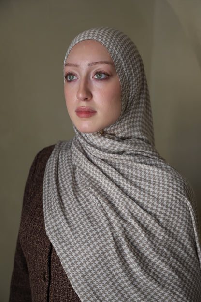Classic Houndstooth Modal Hijab