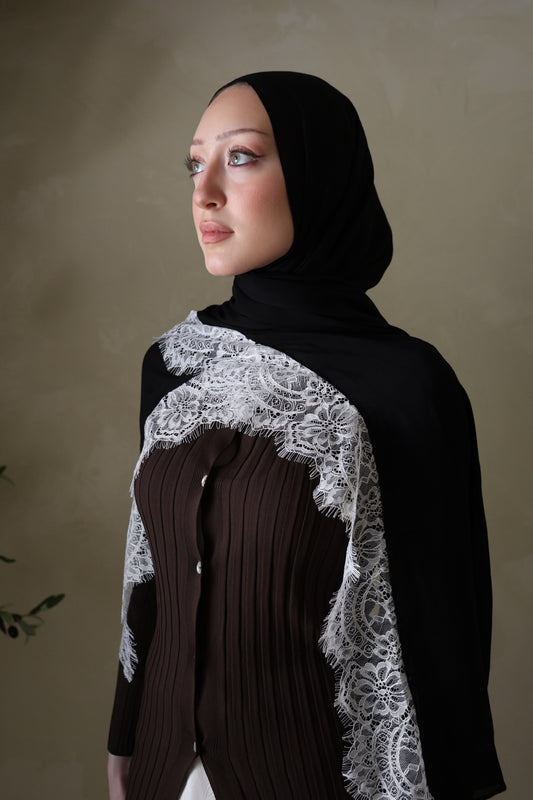 Eclair Lace Modal Hijab