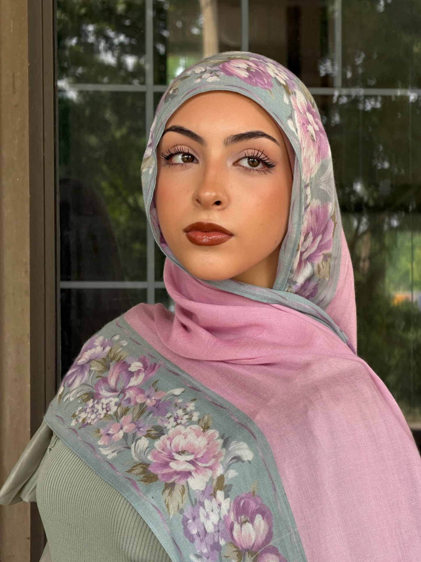Peony Meadows Modal Hijab