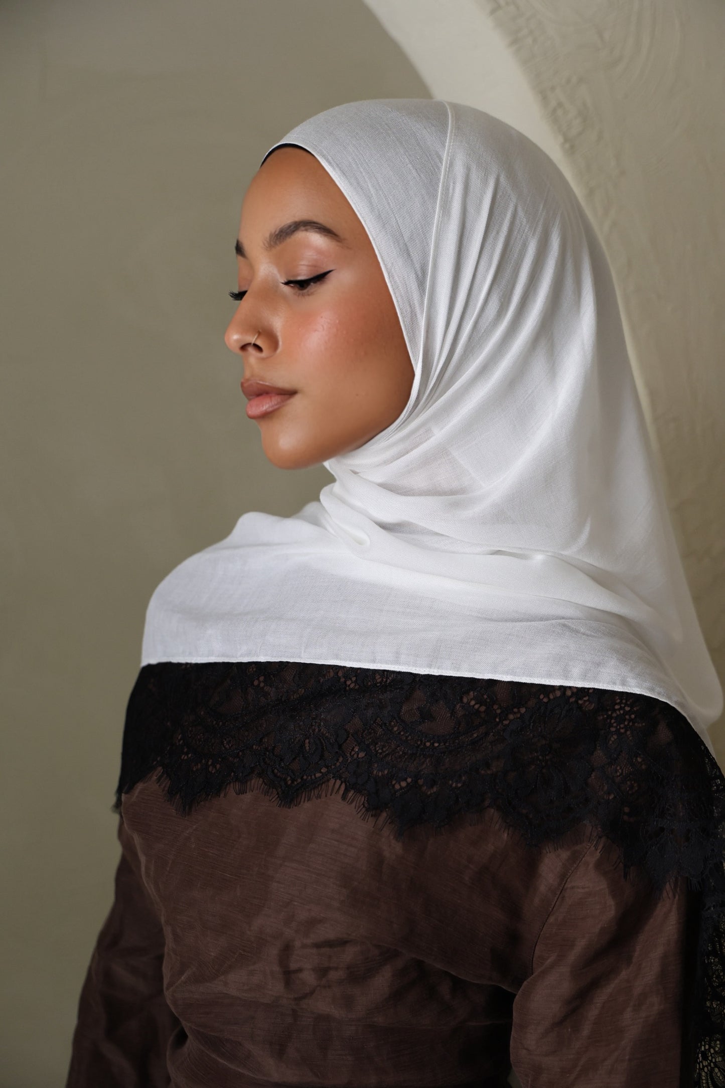 Vanilla Bean Lace Modal Hijab