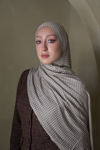 Classic Houndstooth Modal Hijab