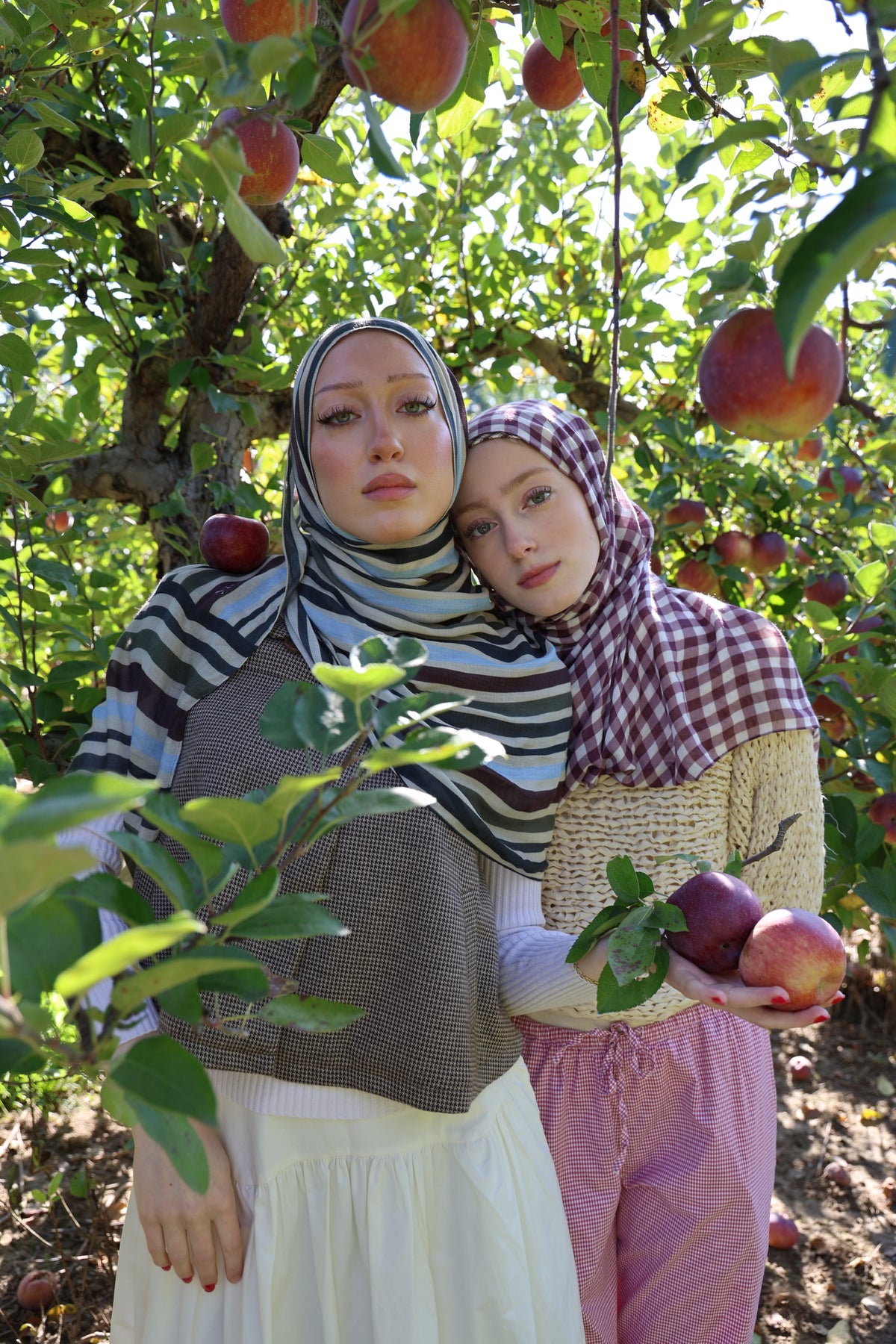Very Berry Gingham Modal Hijab