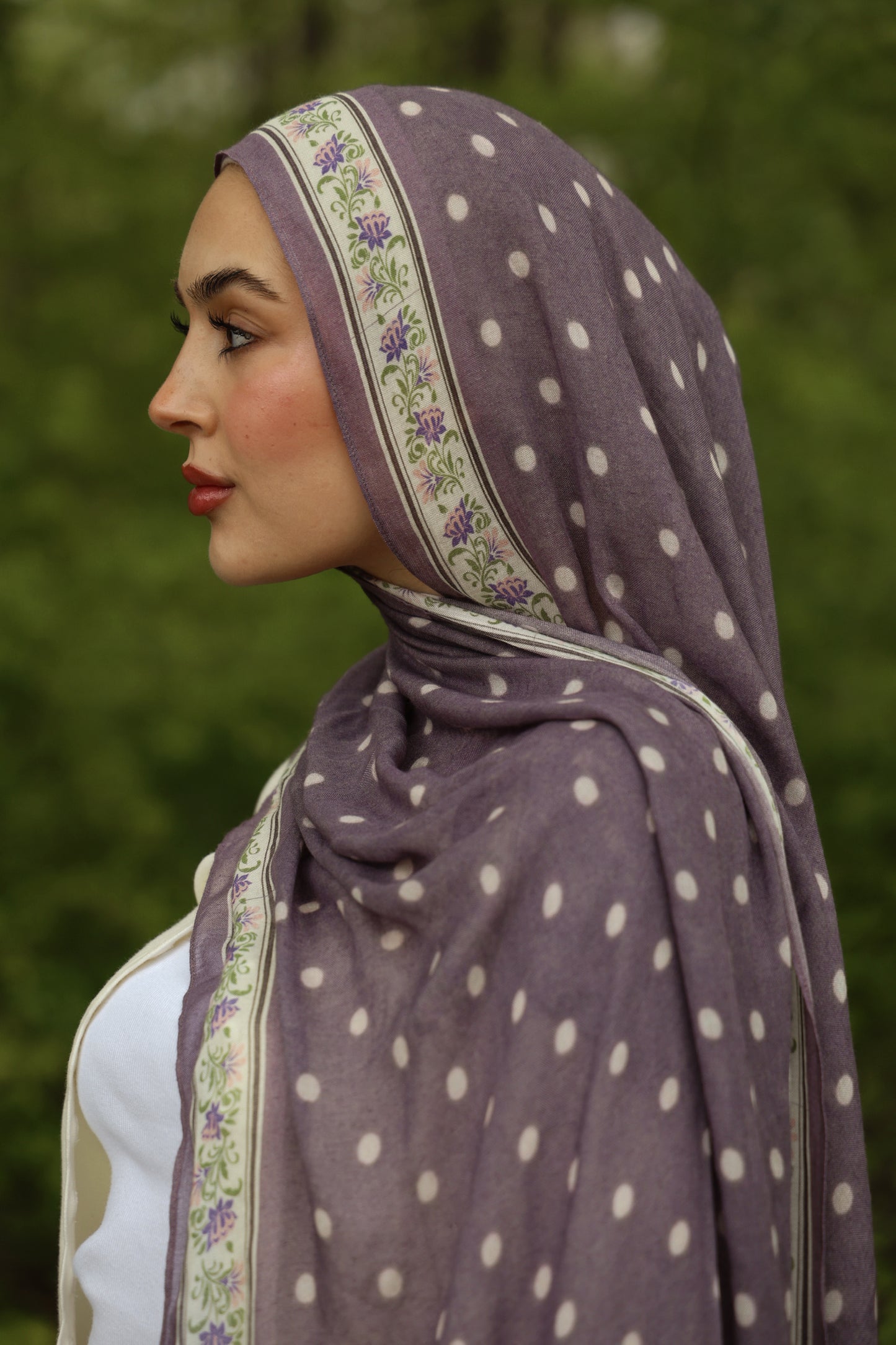 Lilac Vines Modal Hijab